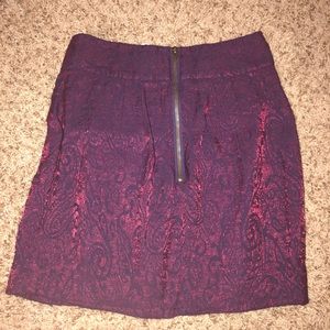Silence & noise burgundy skirt